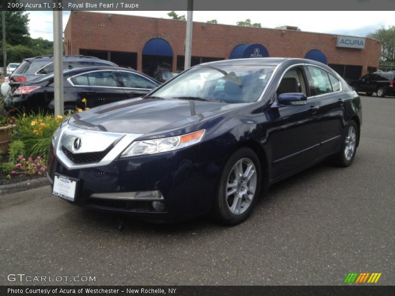 Royal Blue Pearl / Taupe 2009 Acura TL 3.5
