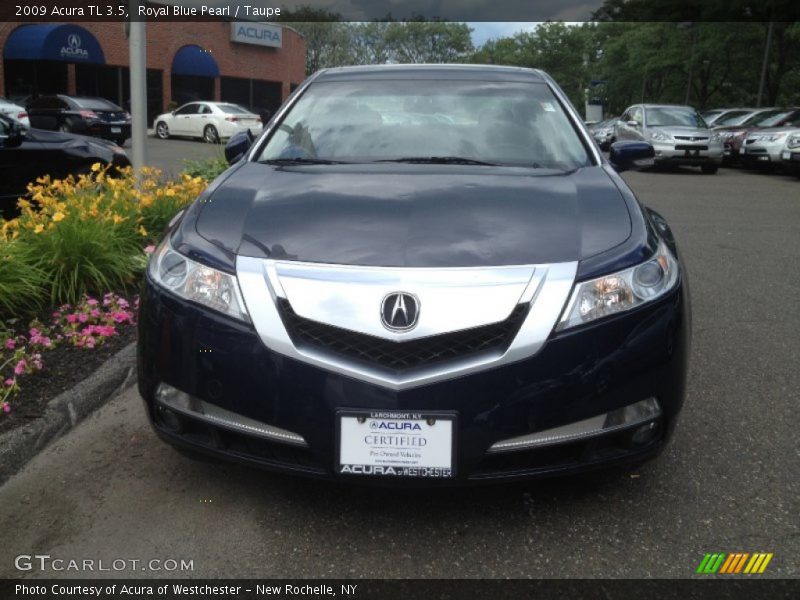 Royal Blue Pearl / Taupe 2009 Acura TL 3.5