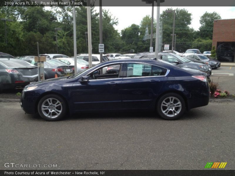 Royal Blue Pearl / Taupe 2009 Acura TL 3.5