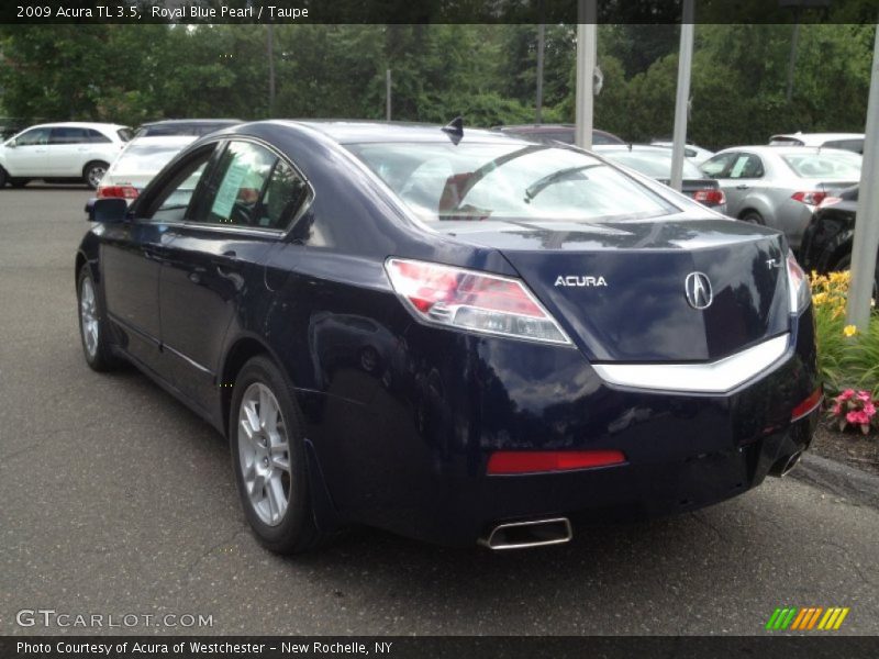 Royal Blue Pearl / Taupe 2009 Acura TL 3.5