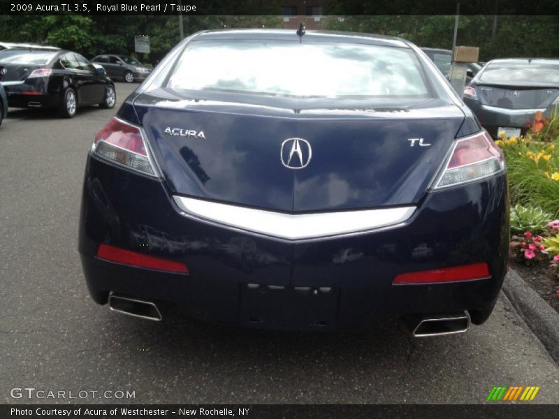 Royal Blue Pearl / Taupe 2009 Acura TL 3.5
