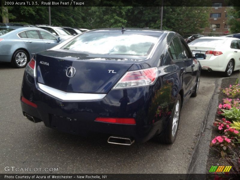 Royal Blue Pearl / Taupe 2009 Acura TL 3.5