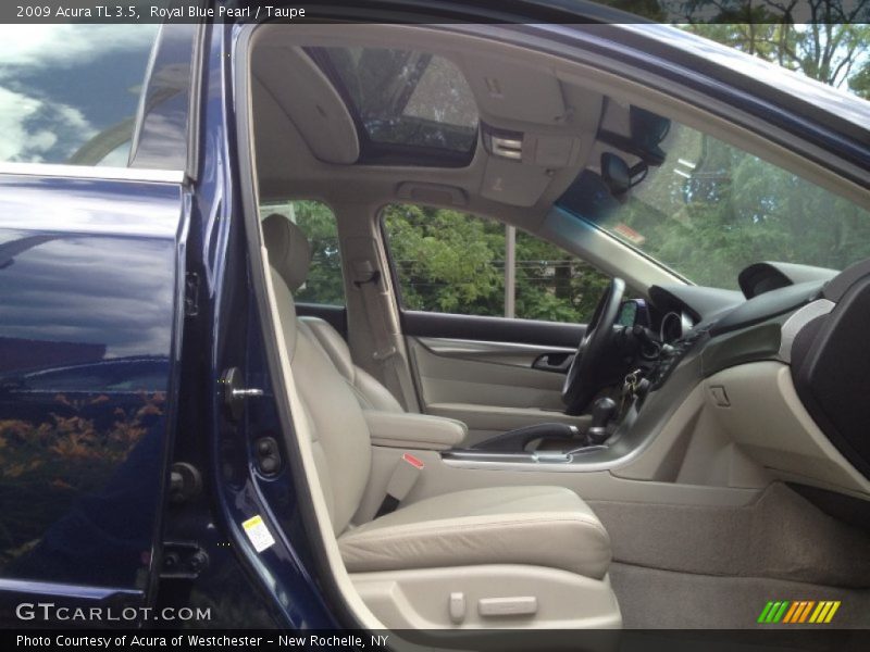 Royal Blue Pearl / Taupe 2009 Acura TL 3.5