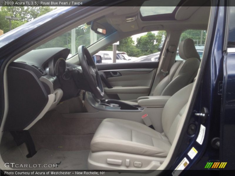 Royal Blue Pearl / Taupe 2009 Acura TL 3.5