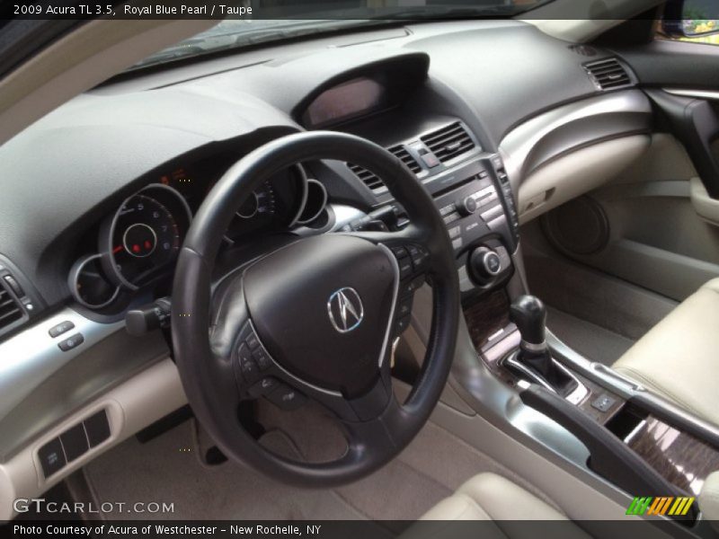 Royal Blue Pearl / Taupe 2009 Acura TL 3.5