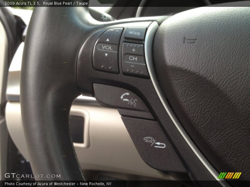 Royal Blue Pearl / Taupe 2009 Acura TL 3.5