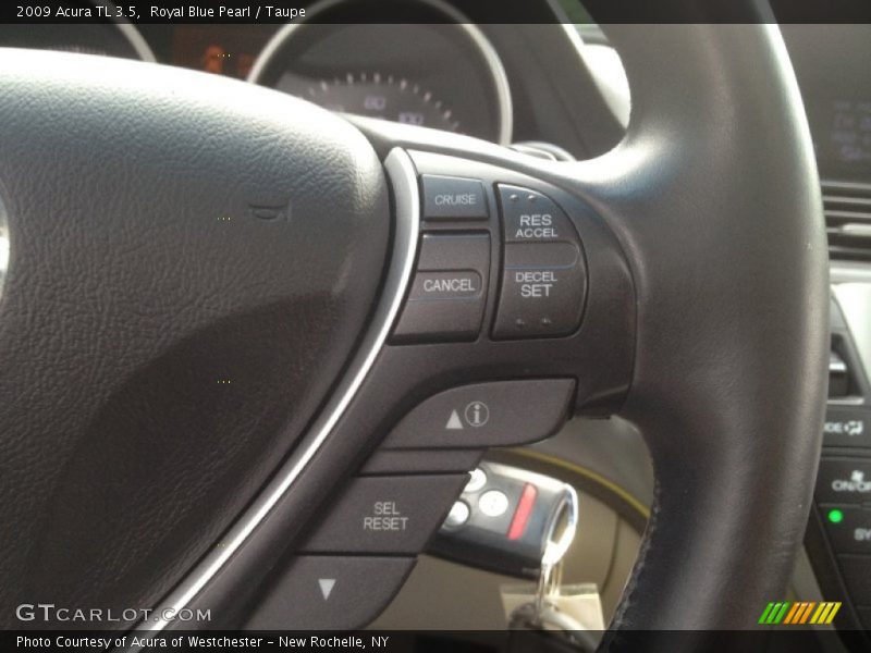 Royal Blue Pearl / Taupe 2009 Acura TL 3.5
