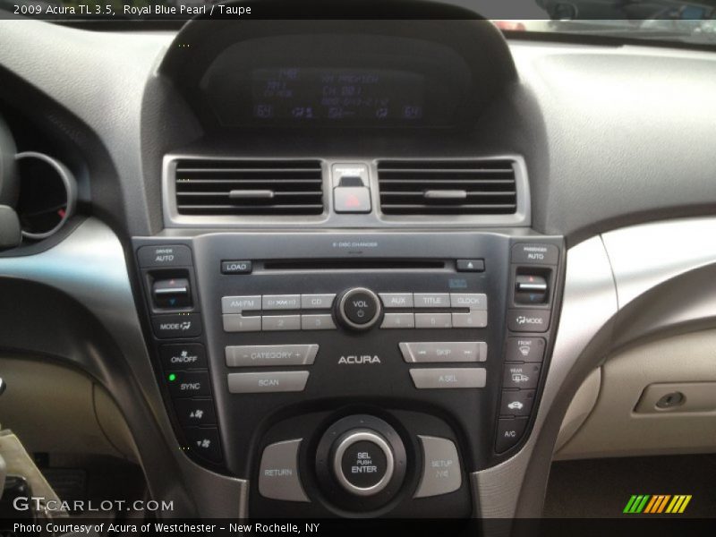 Royal Blue Pearl / Taupe 2009 Acura TL 3.5