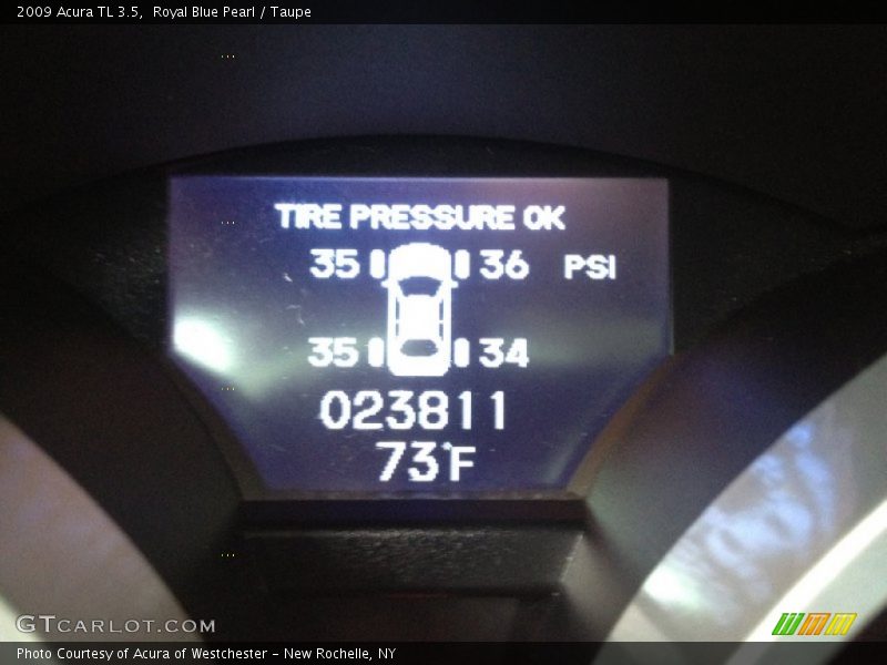 Royal Blue Pearl / Taupe 2009 Acura TL 3.5