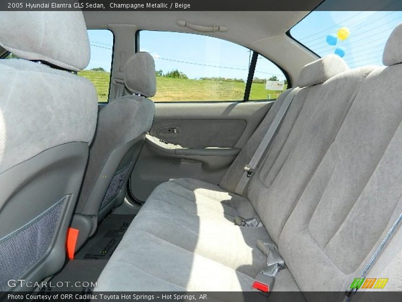 Champagne Metallic / Beige 2005 Hyundai Elantra GLS Sedan