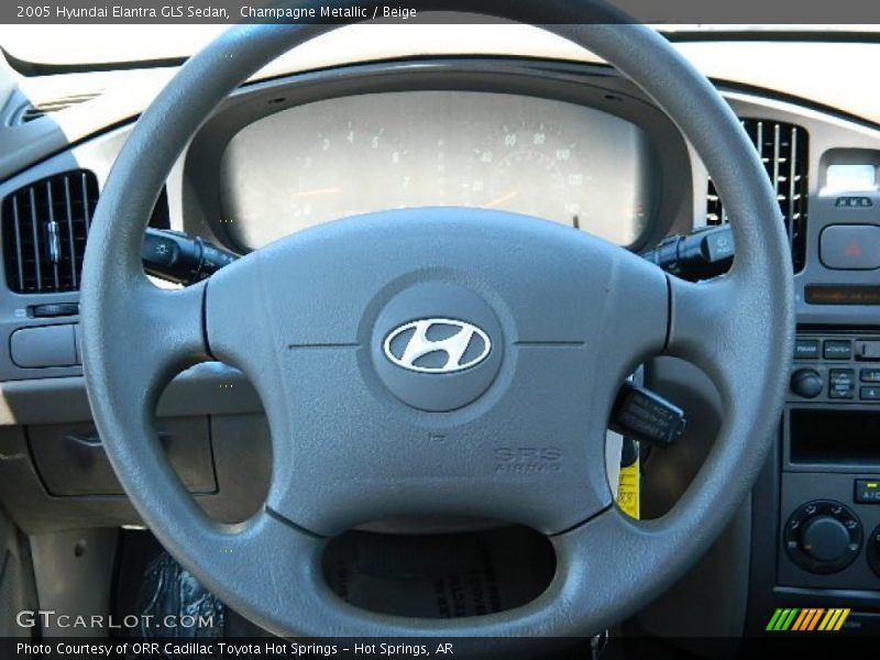 Champagne Metallic / Beige 2005 Hyundai Elantra GLS Sedan