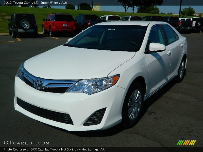 Super White / Ash 2012 Toyota Camry LE