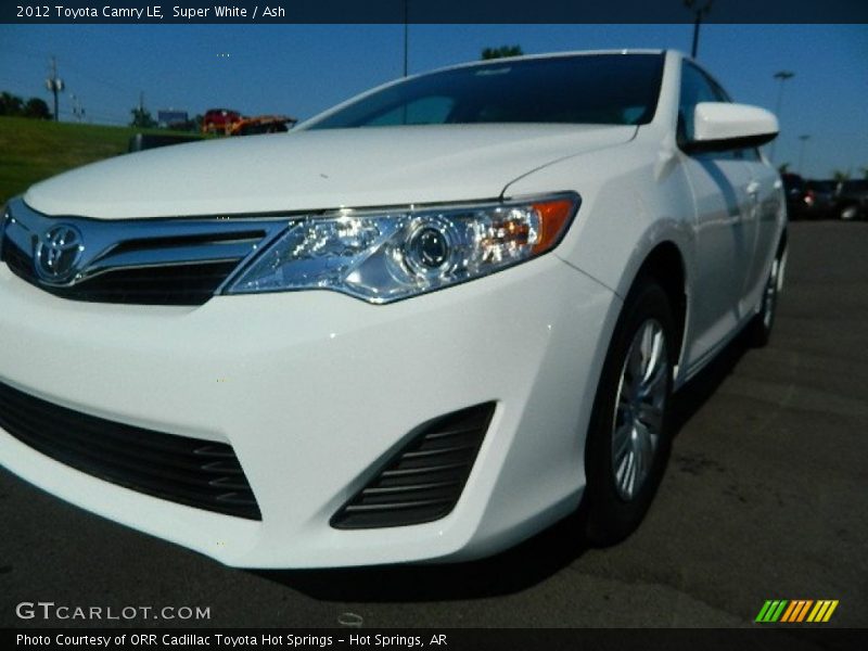 Super White / Ash 2012 Toyota Camry LE
