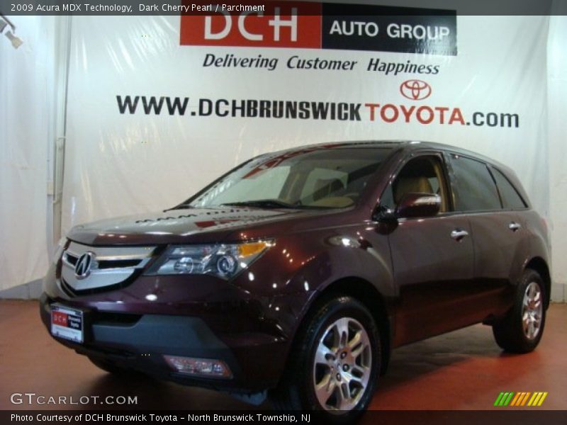 Dark Cherry Pearl / Parchment 2009 Acura MDX Technology