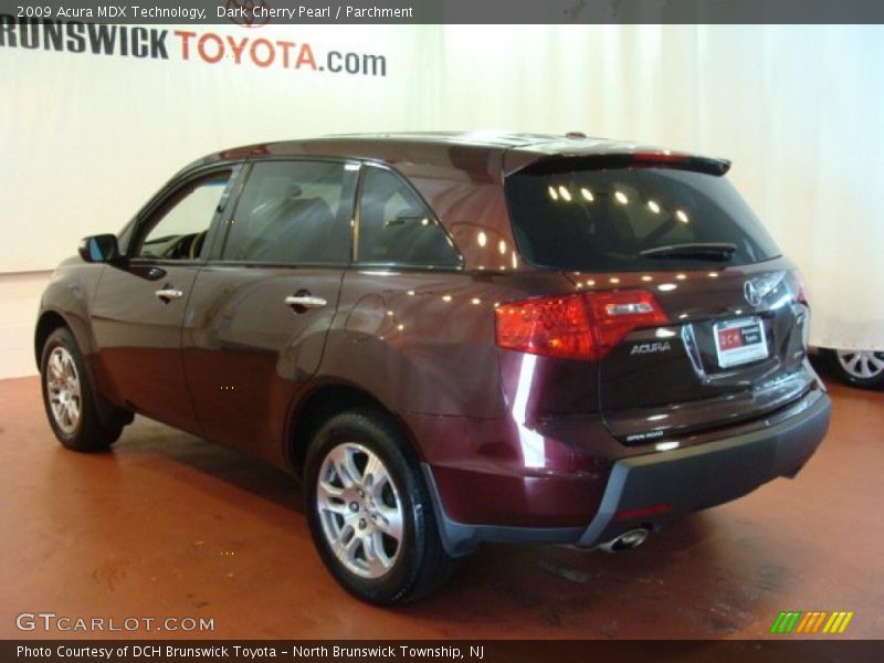 Dark Cherry Pearl / Parchment 2009 Acura MDX Technology