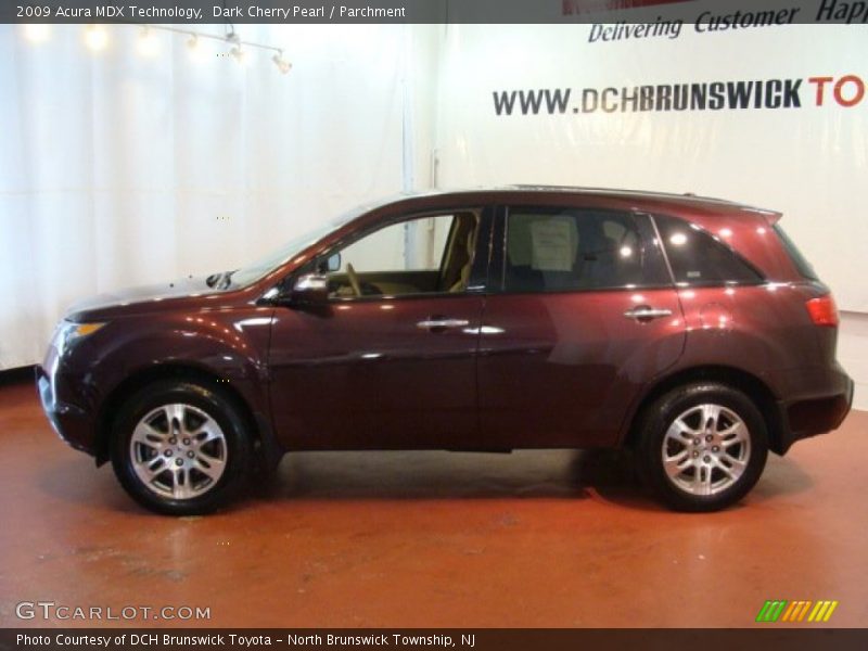Dark Cherry Pearl / Parchment 2009 Acura MDX Technology