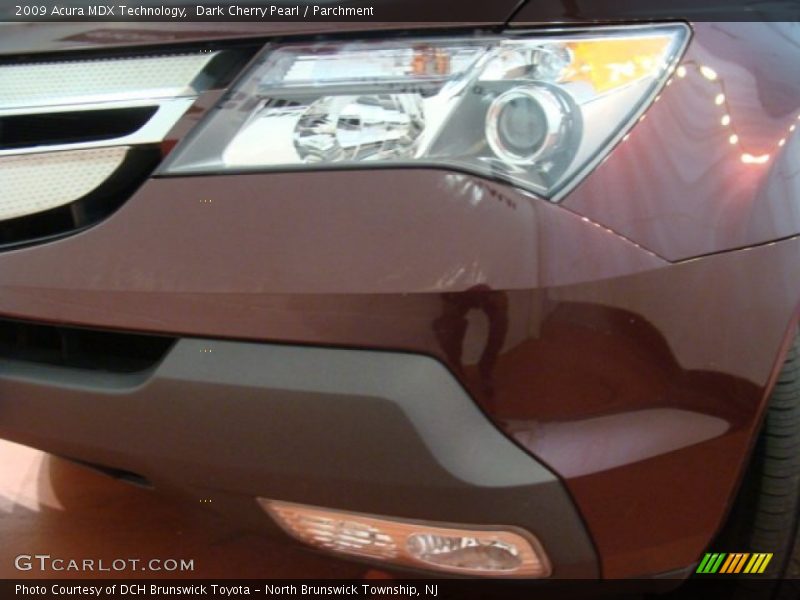 Dark Cherry Pearl / Parchment 2009 Acura MDX Technology