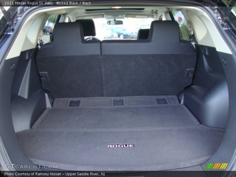 Wicked Black / Black 2011 Nissan Rogue SV AWD