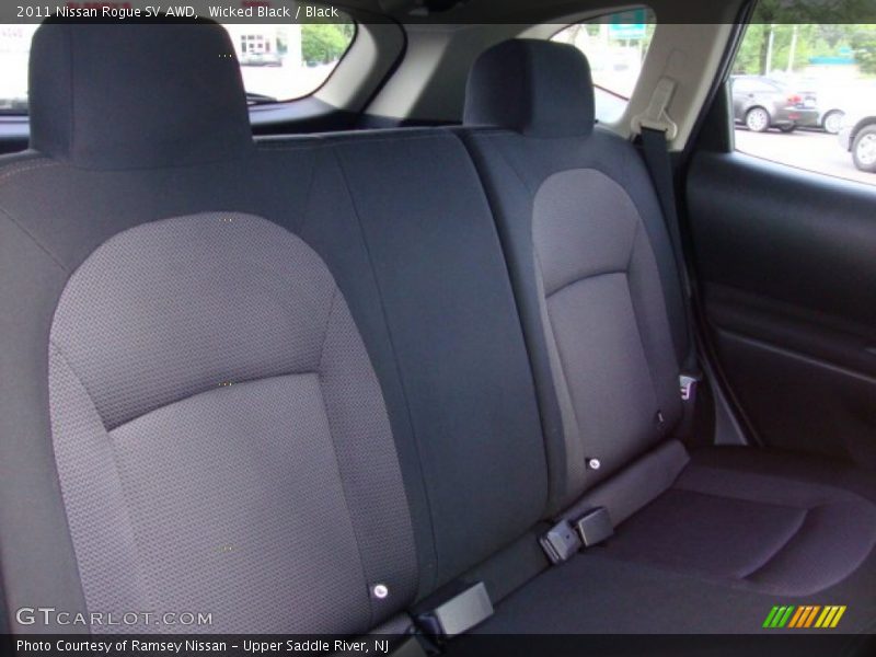 Wicked Black / Black 2011 Nissan Rogue SV AWD