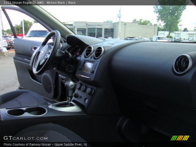 Wicked Black / Black 2011 Nissan Rogue SV AWD