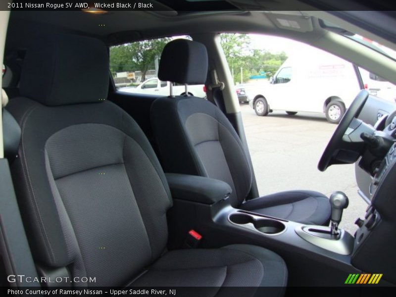 Wicked Black / Black 2011 Nissan Rogue SV AWD