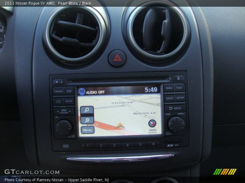 Pearl White / Black 2011 Nissan Rogue SV AWD
