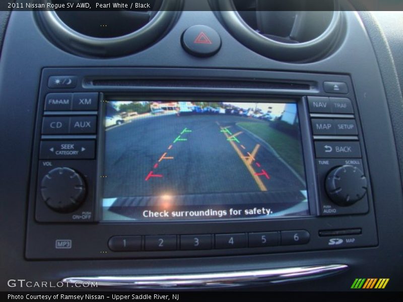 Pearl White / Black 2011 Nissan Rogue SV AWD