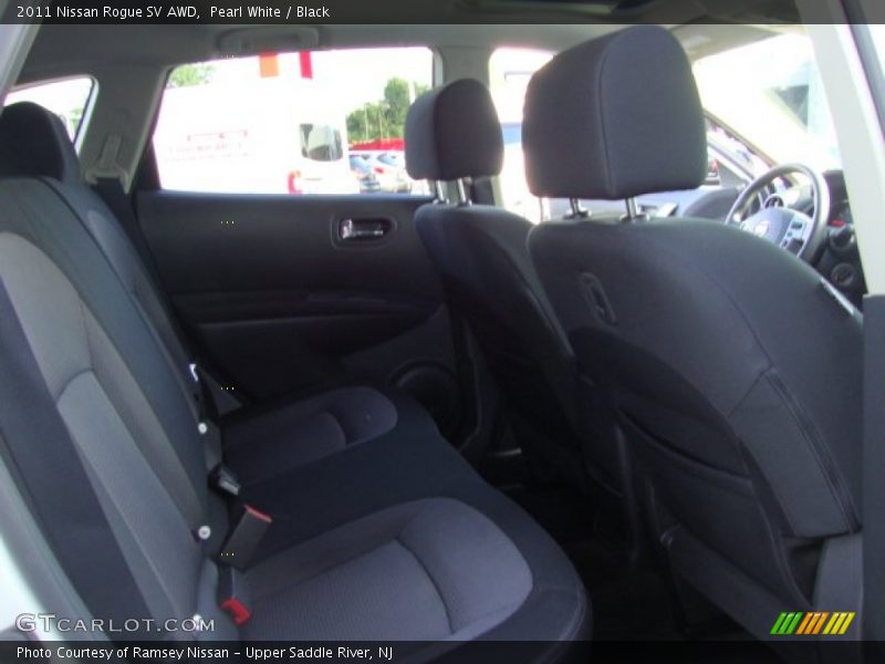 Pearl White / Black 2011 Nissan Rogue SV AWD