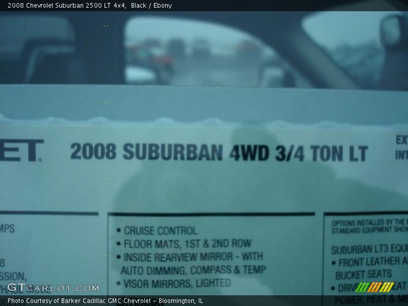 Black / Ebony 2008 Chevrolet Suburban 2500 LT 4x4