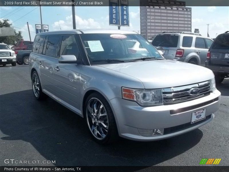 Brilliant Silver Metallic / Charcoal Black 2009 Ford Flex SEL