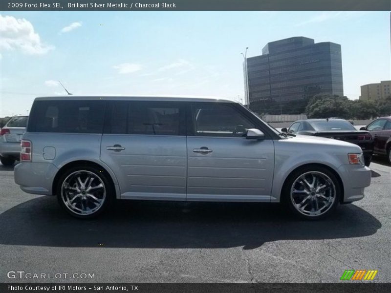 Brilliant Silver Metallic / Charcoal Black 2009 Ford Flex SEL