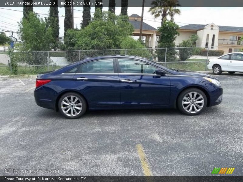 Indigo Night Blue / Gray 2013 Hyundai Sonata SE 2.0T