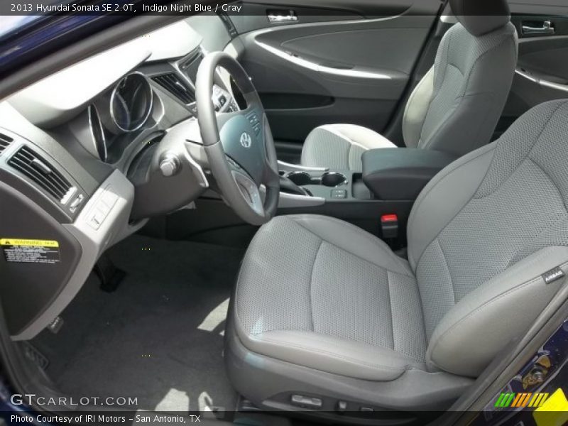 Indigo Night Blue / Gray 2013 Hyundai Sonata SE 2.0T