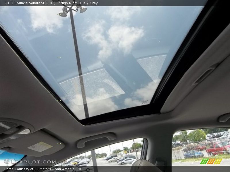 Indigo Night Blue / Gray 2013 Hyundai Sonata SE 2.0T