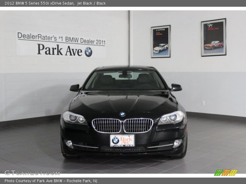 Jet Black / Black 2012 BMW 5 Series 550i xDrive Sedan