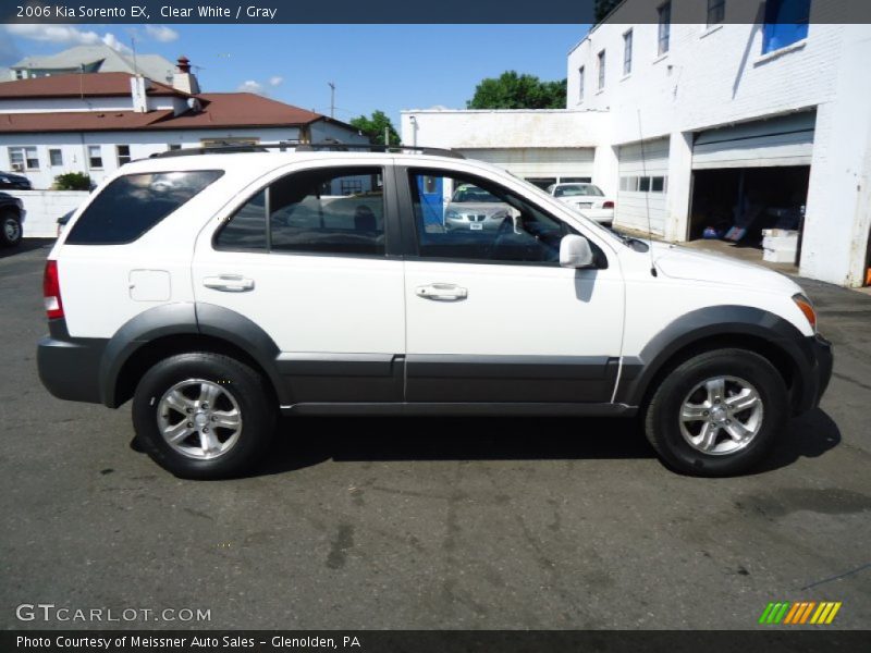 Clear White / Gray 2006 Kia Sorento EX