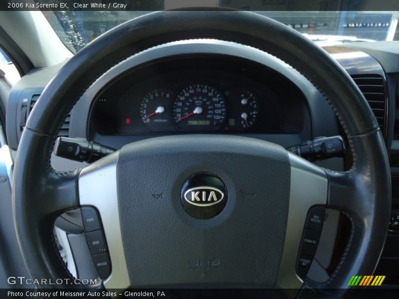 Clear White / Gray 2006 Kia Sorento EX