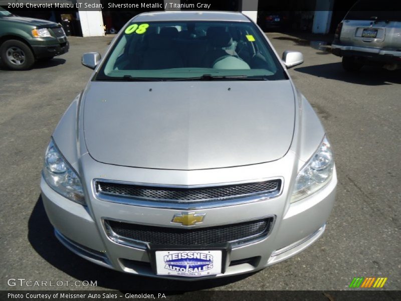 Silverstone Metallic / Titanium Gray 2008 Chevrolet Malibu LT Sedan