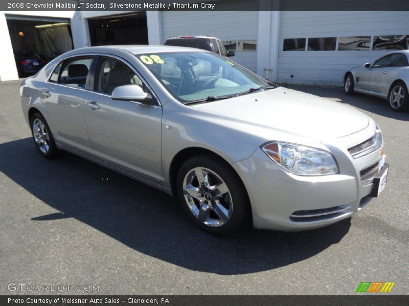 Silverstone Metallic / Titanium Gray 2008 Chevrolet Malibu LT Sedan
