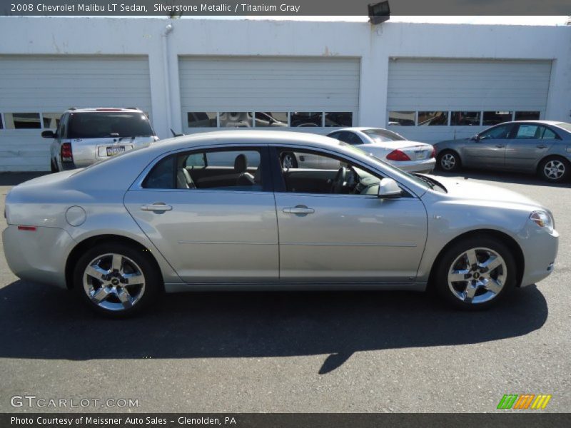 Silverstone Metallic / Titanium Gray 2008 Chevrolet Malibu LT Sedan