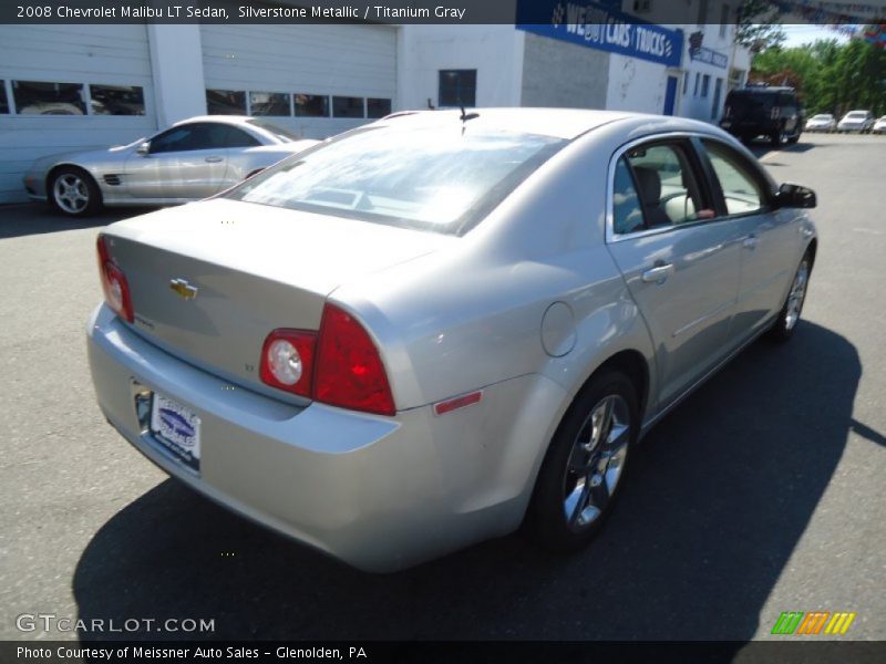 Silverstone Metallic / Titanium Gray 2008 Chevrolet Malibu LT Sedan