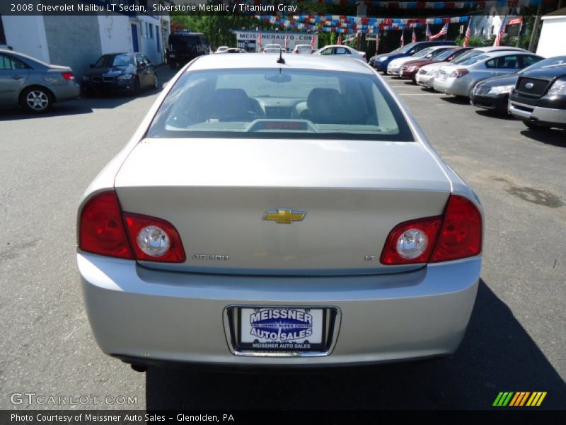 Silverstone Metallic / Titanium Gray 2008 Chevrolet Malibu LT Sedan
