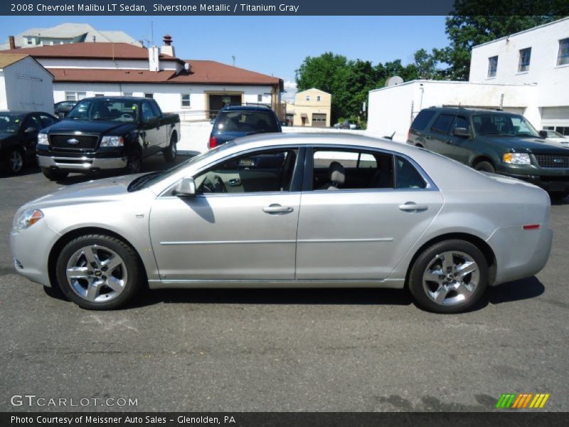 Silverstone Metallic / Titanium Gray 2008 Chevrolet Malibu LT Sedan