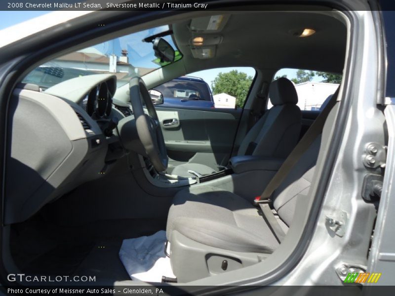 Silverstone Metallic / Titanium Gray 2008 Chevrolet Malibu LT Sedan