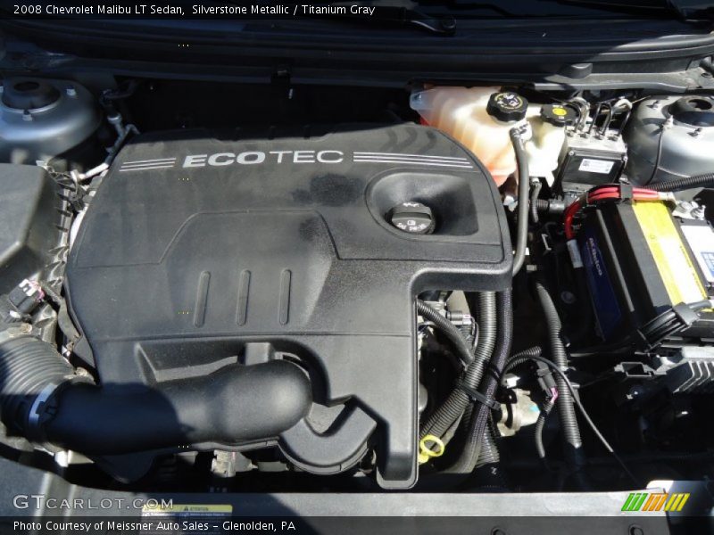 Silverstone Metallic / Titanium Gray 2008 Chevrolet Malibu LT Sedan