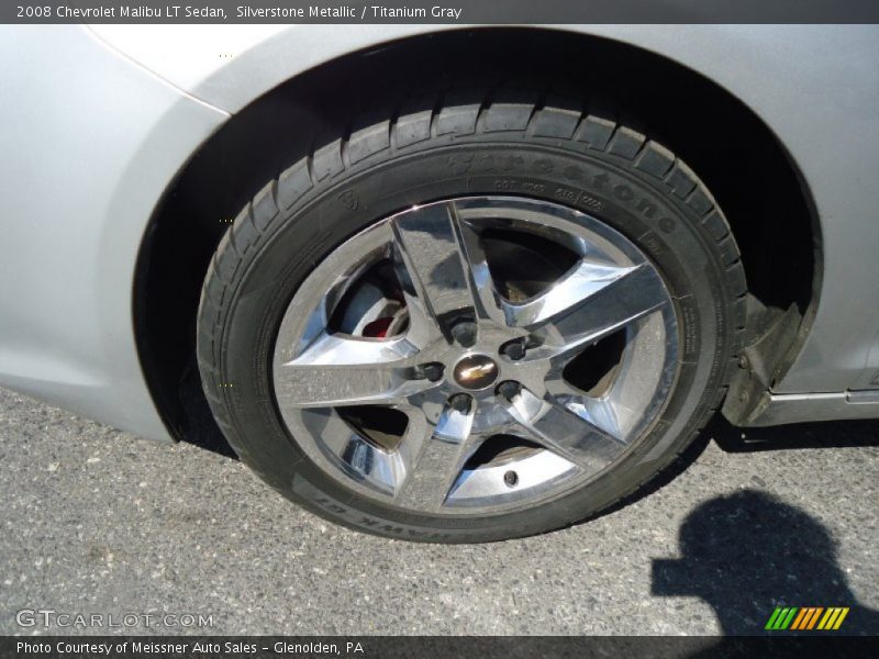 Silverstone Metallic / Titanium Gray 2008 Chevrolet Malibu LT Sedan