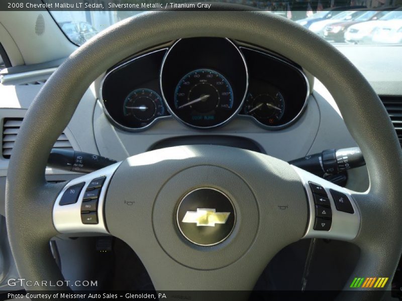 Silverstone Metallic / Titanium Gray 2008 Chevrolet Malibu LT Sedan