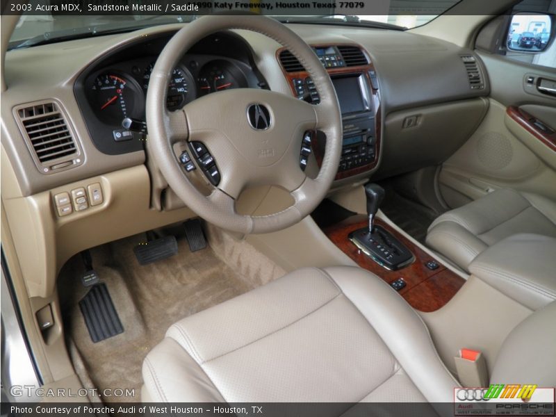 Sandstone Metallic / Saddle 2003 Acura MDX