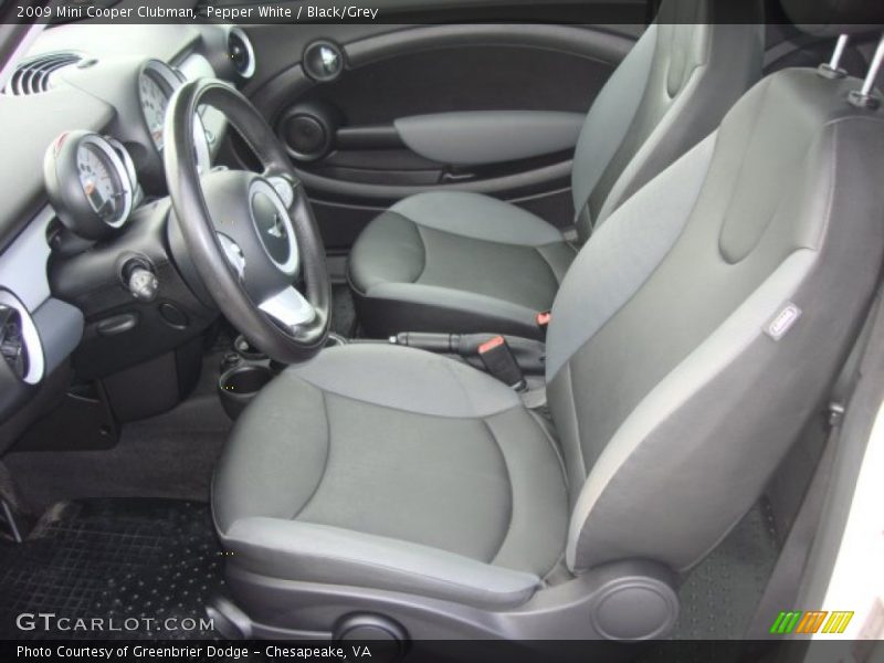 Pepper White / Black/Grey 2009 Mini Cooper Clubman