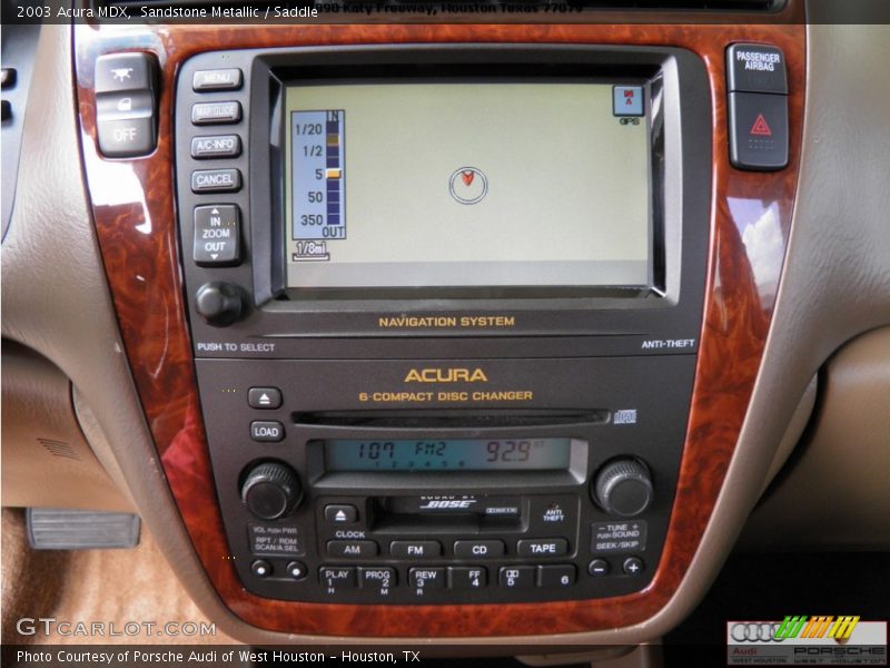 Sandstone Metallic / Saddle 2003 Acura MDX